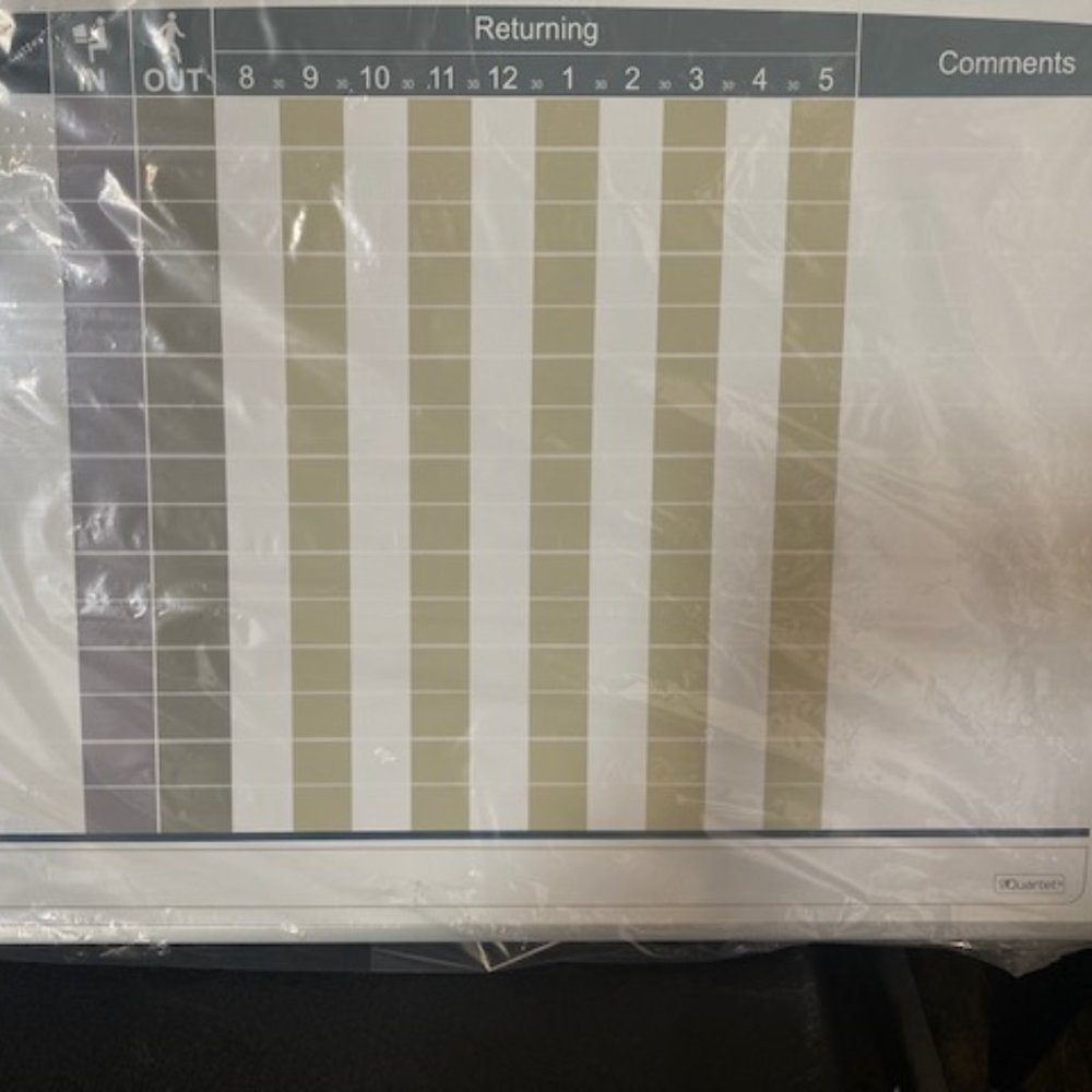 NEW Quartet Matrix In/Out Board, 23 x 16 Inches, Magnetic, (33704) NEW